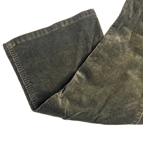Vintage Y2K Arizona Jean Co Size 3 Green Flared Corduroy Jeans Pants Low Waist - Picture 5 of 9
